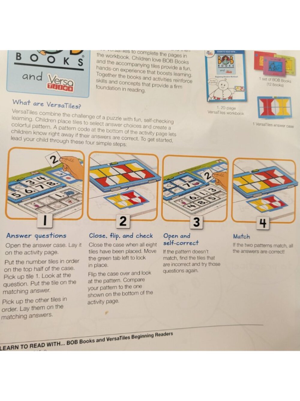 BOB BOOKS and VERSA TILES Beginning Readers for Ages 3-6 Complete Set Learn Read - Picture 5 of 12